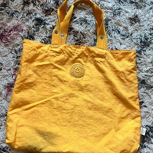 Kipling Sunny Yellow Tote Bag with Sturdy Handles